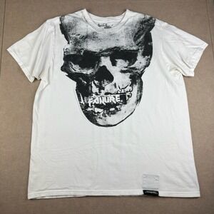 Madvillains‎ T-Shirt Men's L White Skull Graphic Streetwear Madgoods Rep Shad